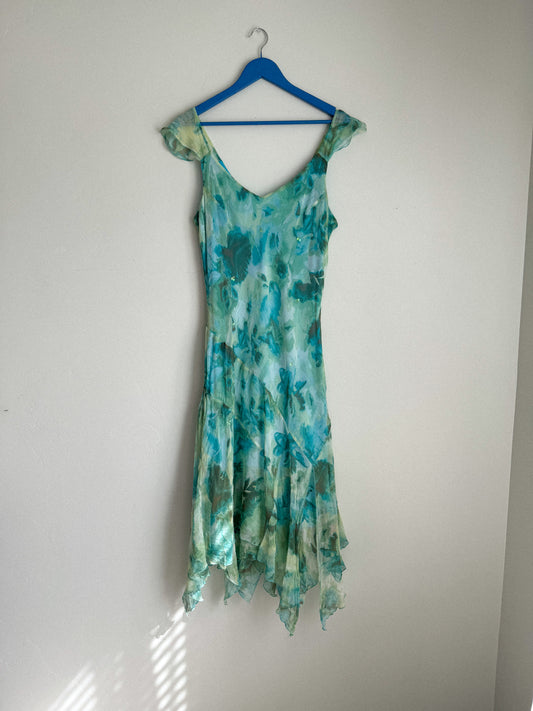 Vintage Flowy Midi Dress