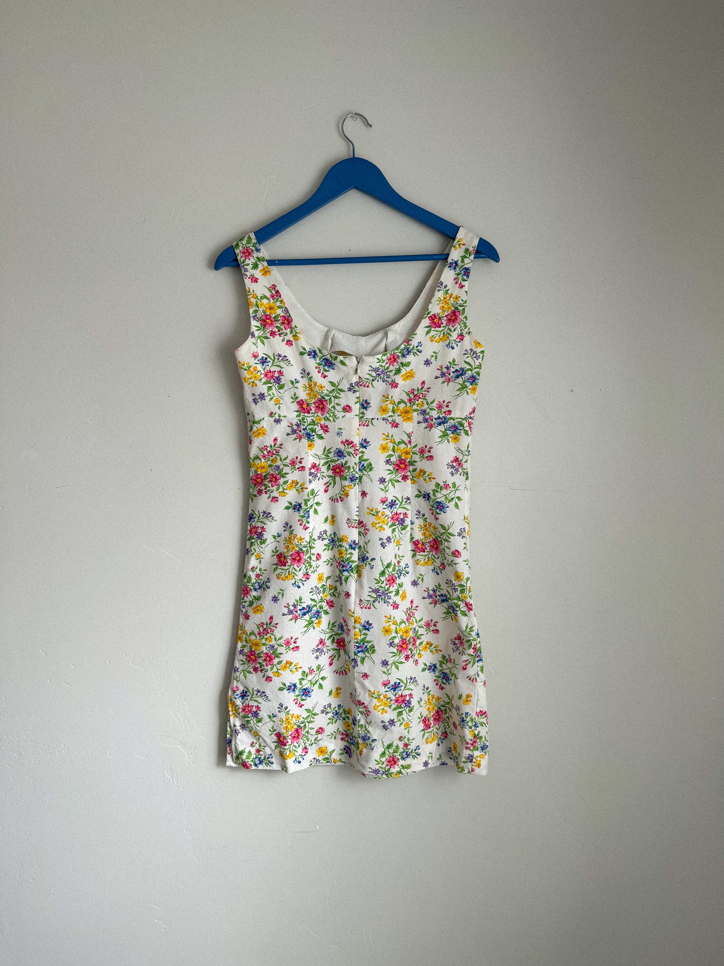 Vintage Cotton Floral Mini Dress