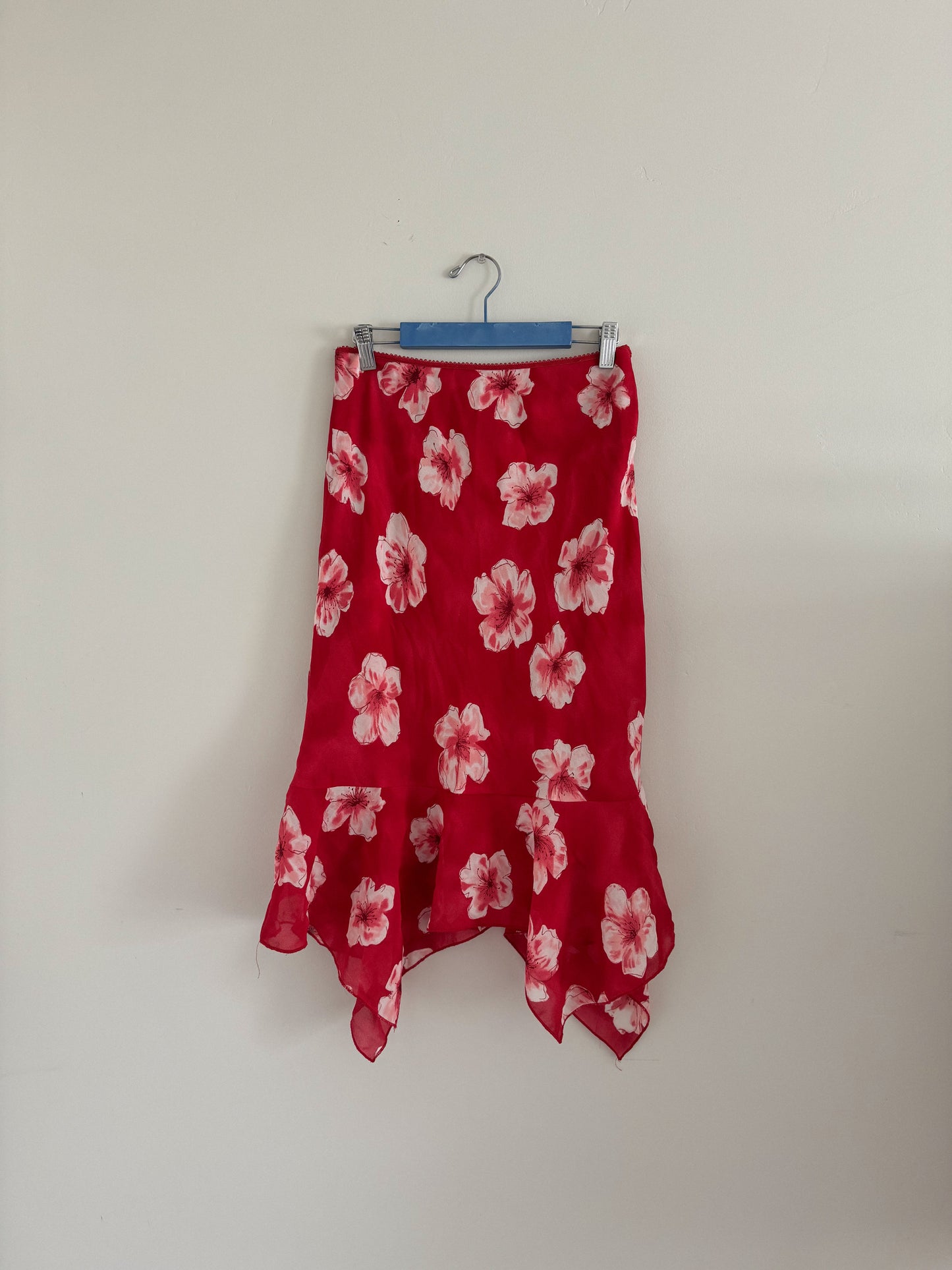 Vintage Cherry Blossom Midi Skirt (27)