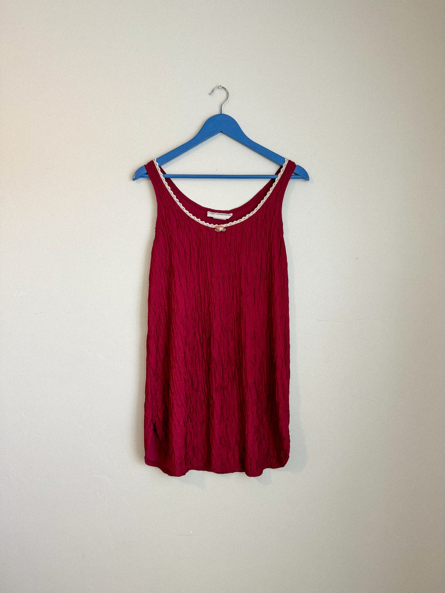 Vintage Maroon Slip/Dress