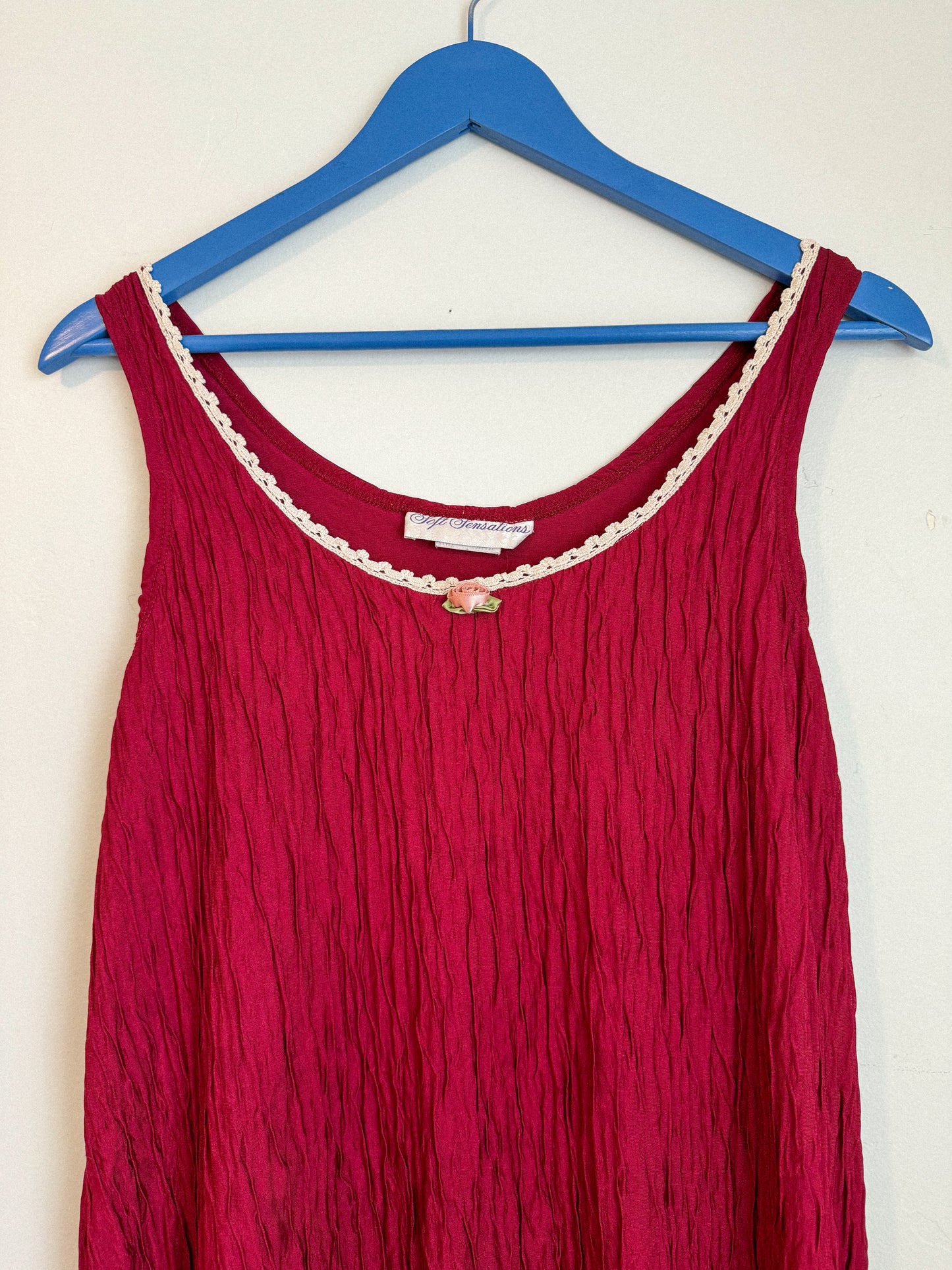 Vintage Maroon Slip/Dress