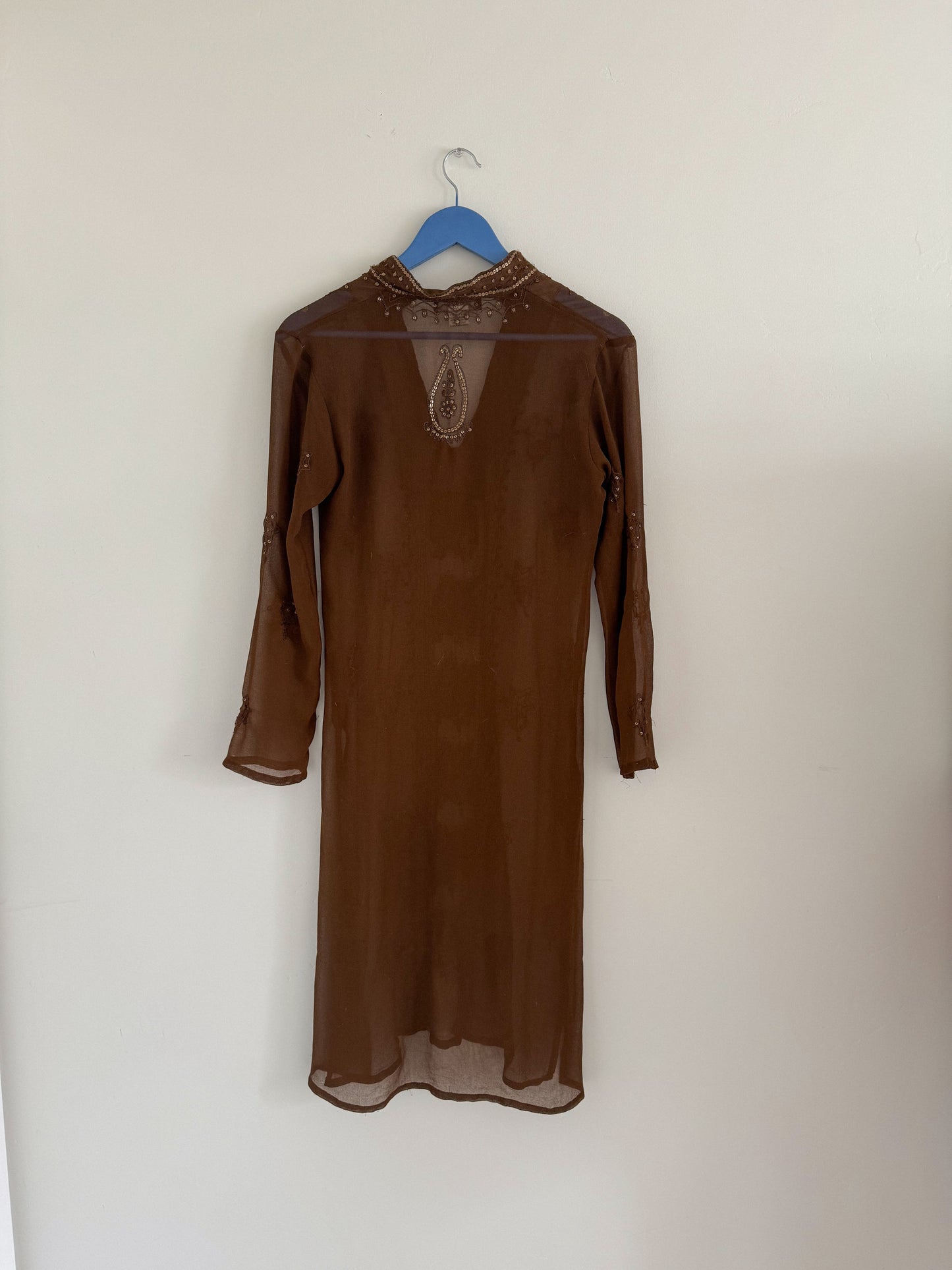 Vintage Sheer Sequin Tunic (S)