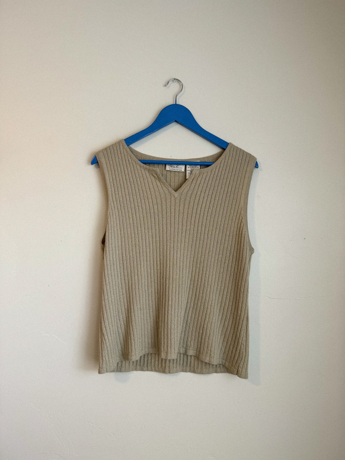 Vintage Neutral Knit Tank