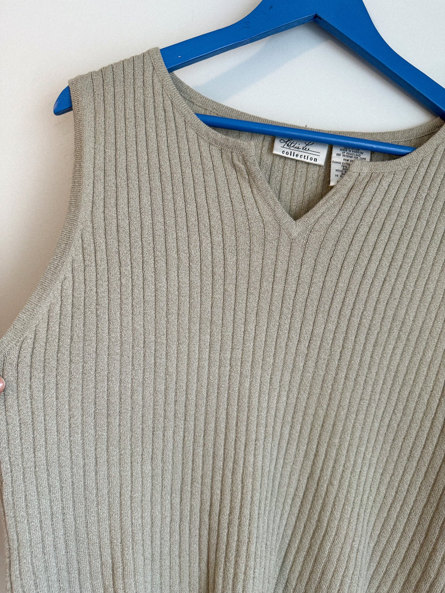 Vintage Neutral Knit Tank