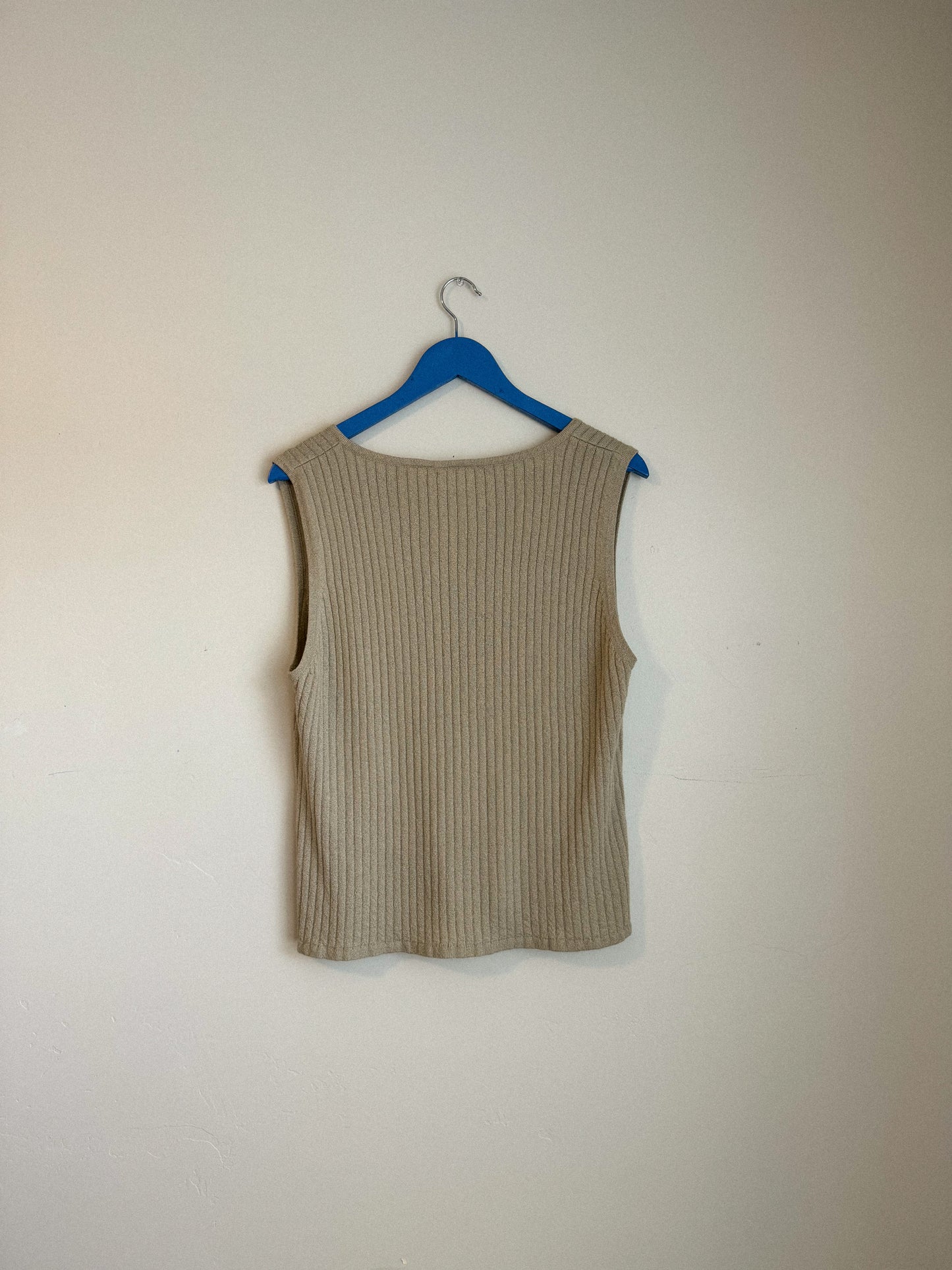 Vintage Neutral Knit Tank