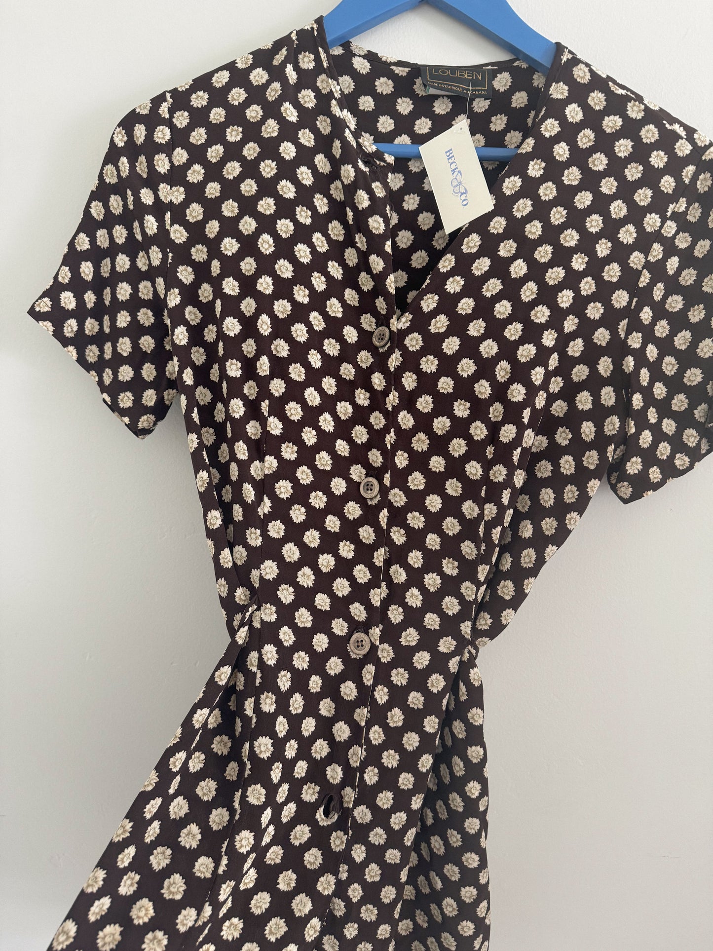 Vintage Floral Tie Top