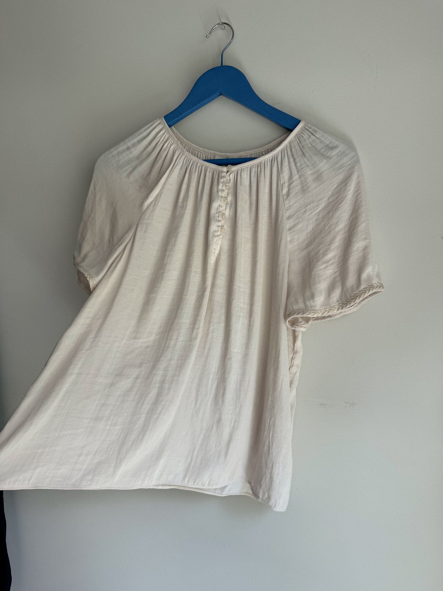 Silky Swoop Neck Top