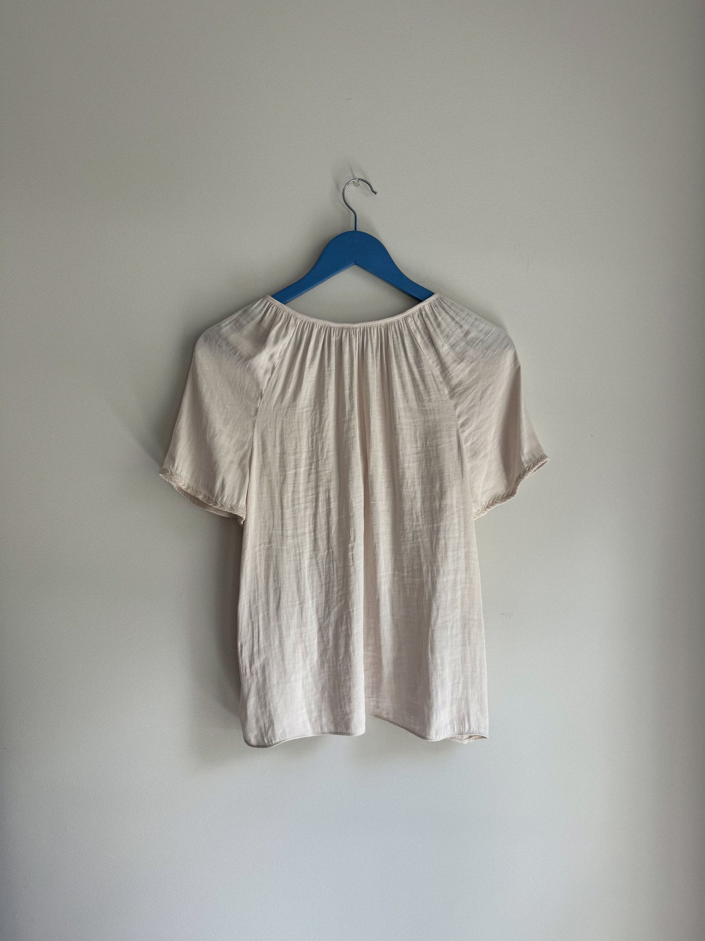 Silky Swoop Neck Top