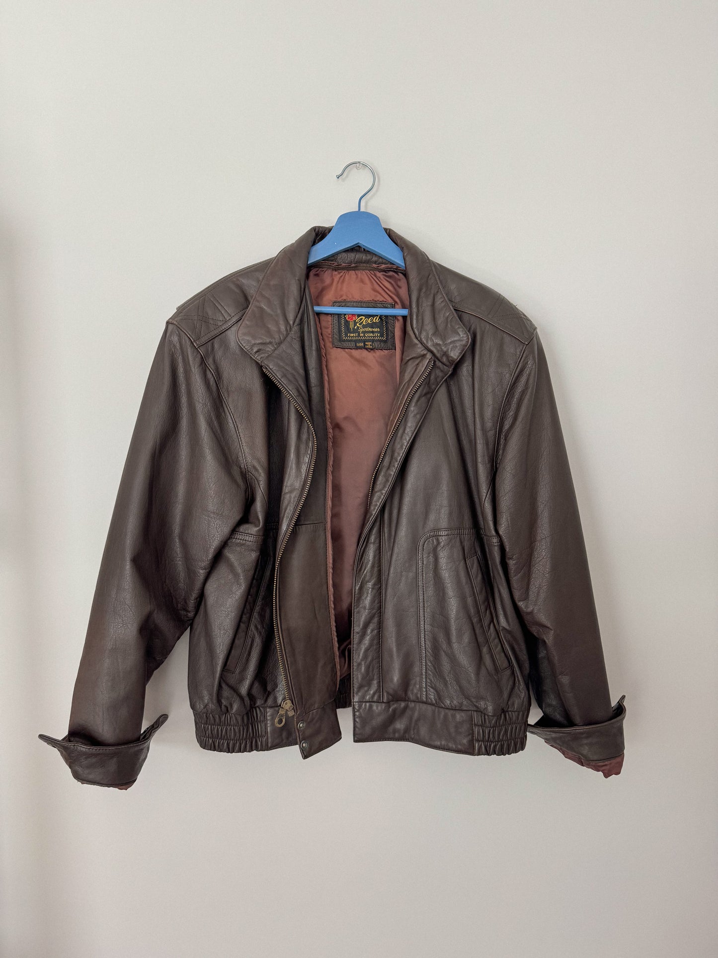 Vintage Reed Leather Bomber Jacket