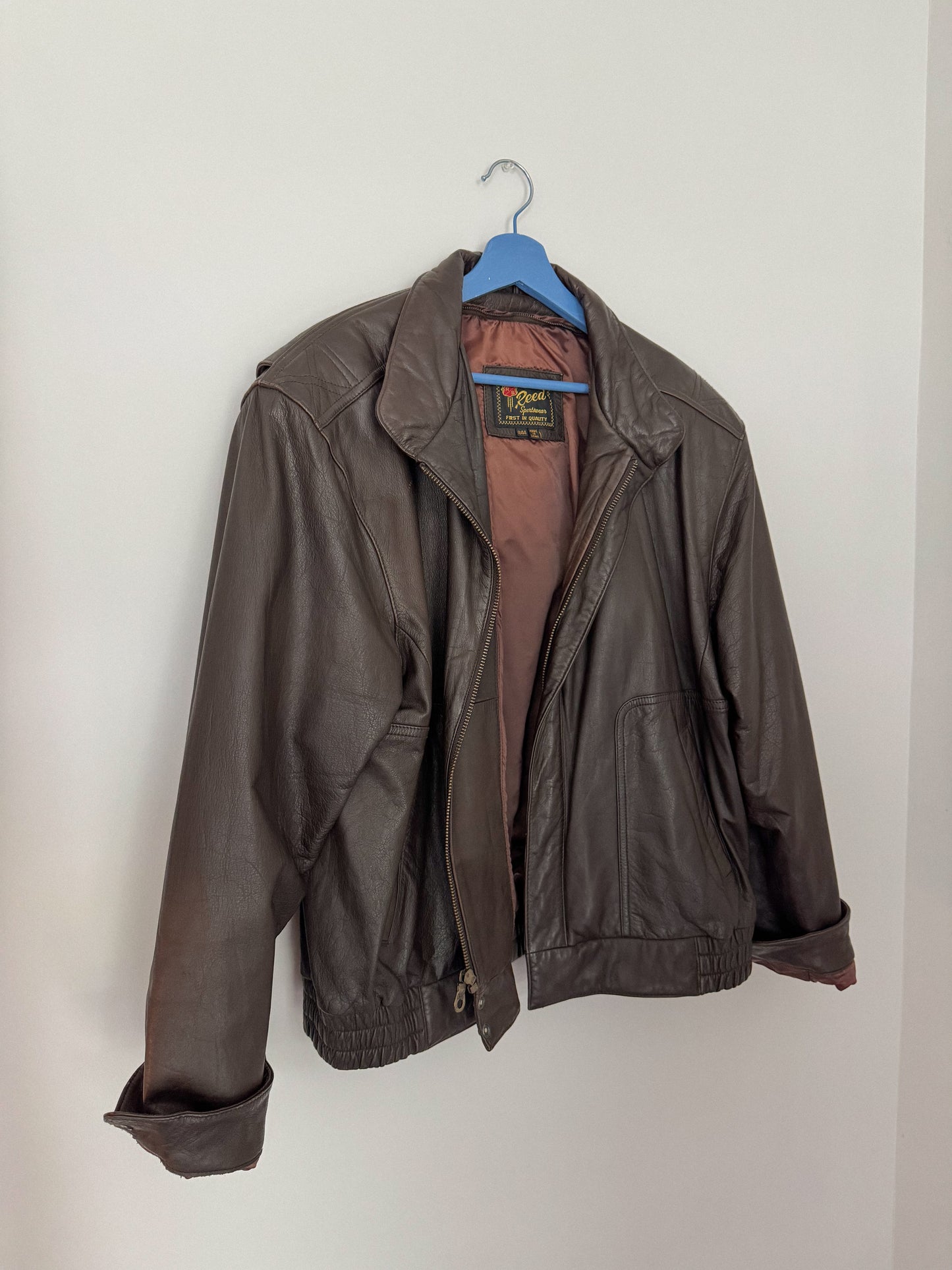 Vintage Reed Leather Bomber Jacket