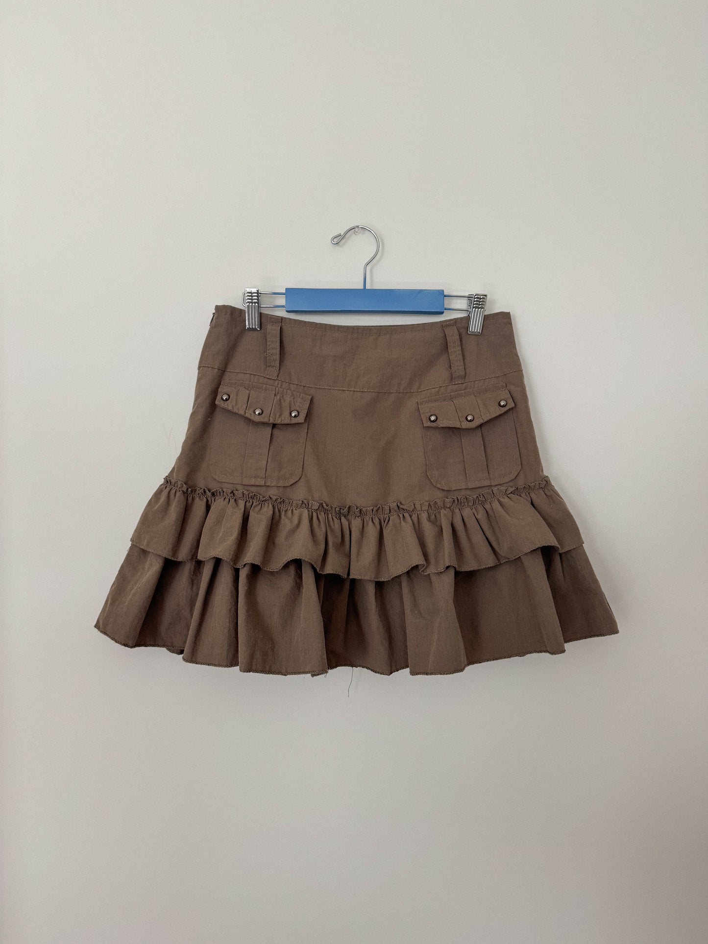Cargo Ruffle Mini Skirt (29)