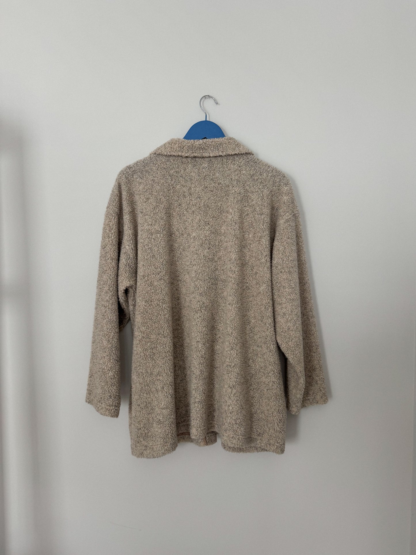 Vintage Cozy Exposed Stitch Jacket