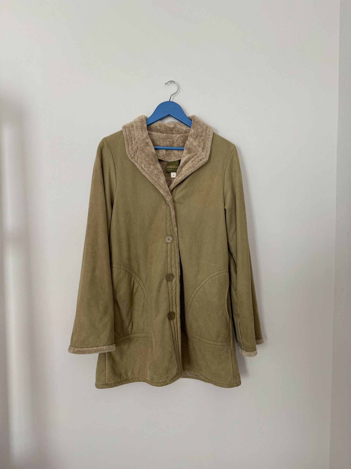Vintage Button Down Mid-Length Coat