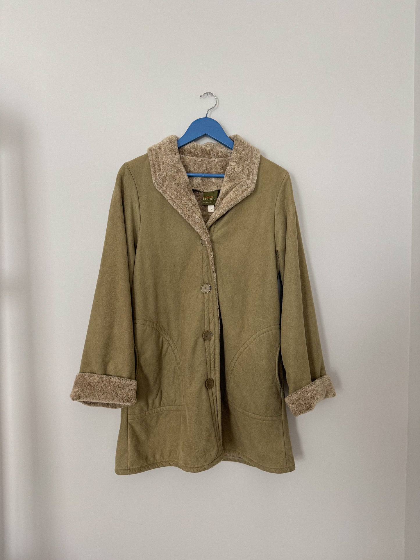 Vintage Button Down Mid-Length Coat