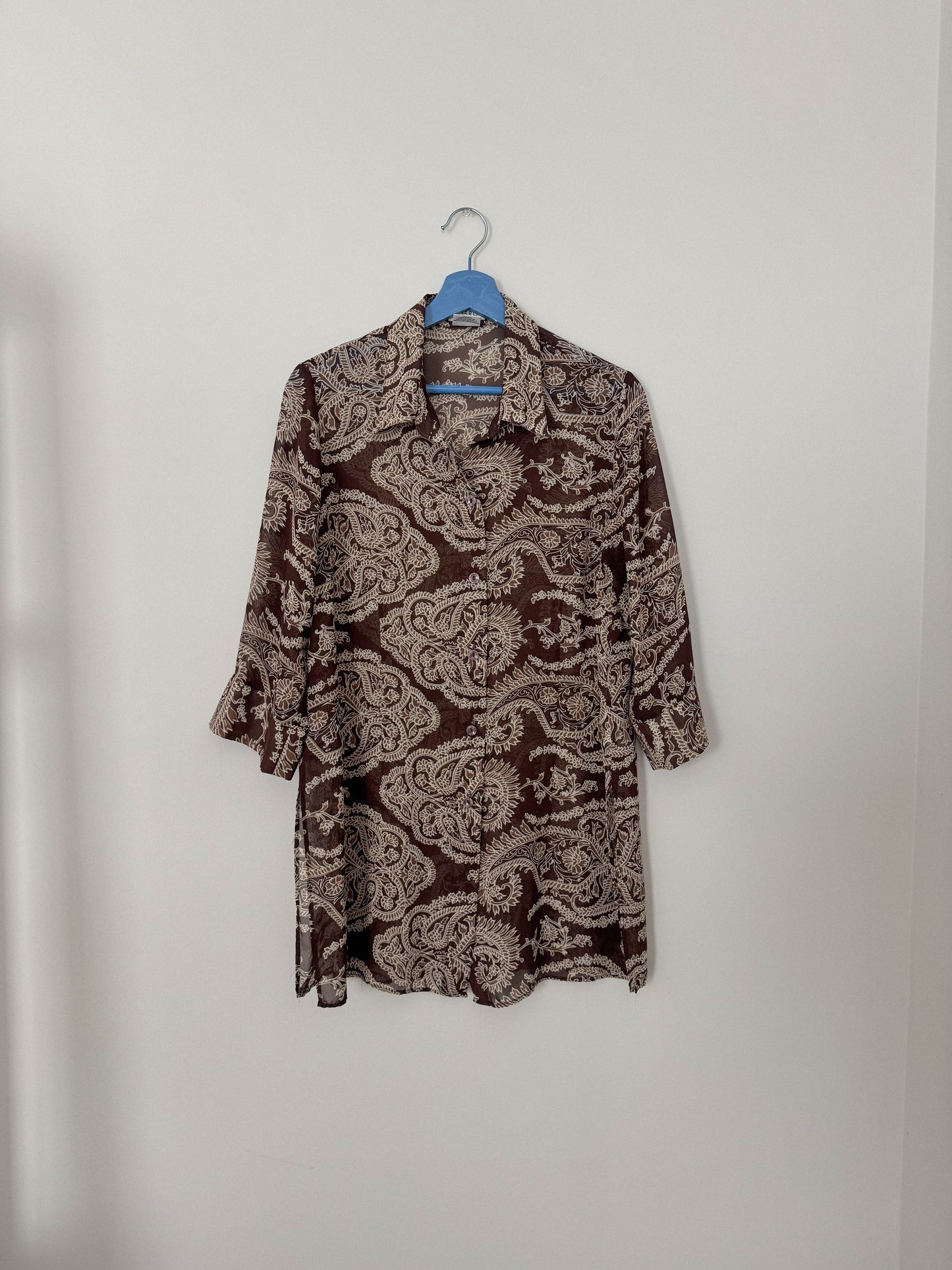 Vintage Paisley Sheer Blouse