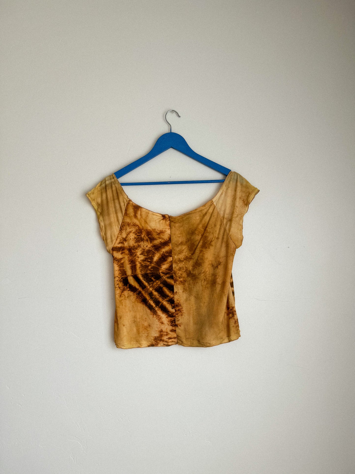 Vintage Tie Dye Ruffle Top