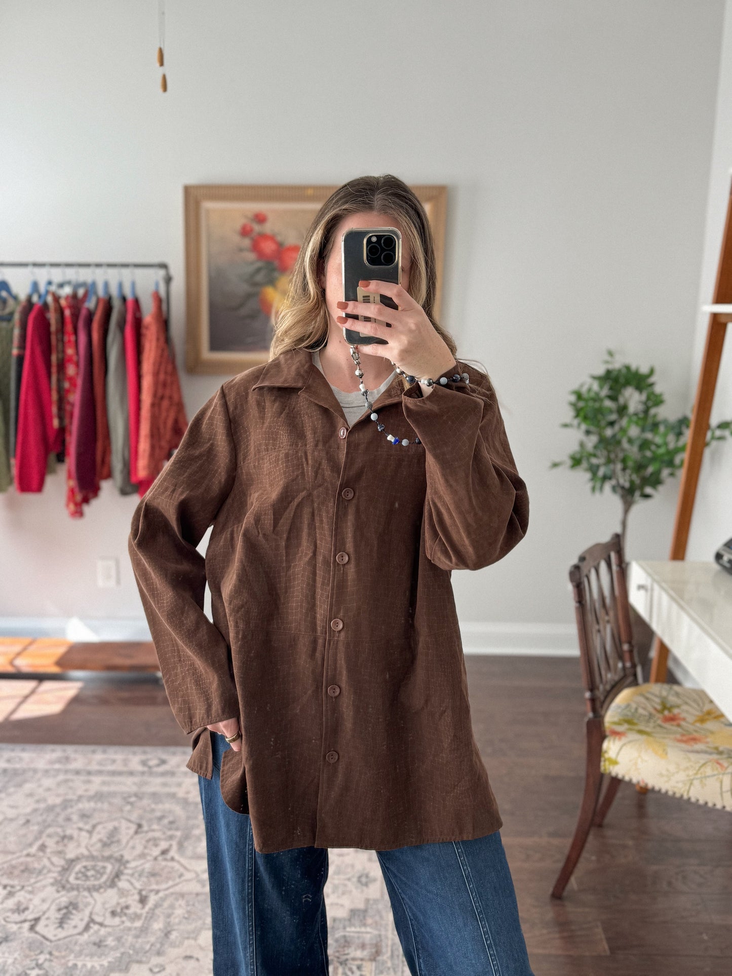 Vintage Brown Button Up Jacket