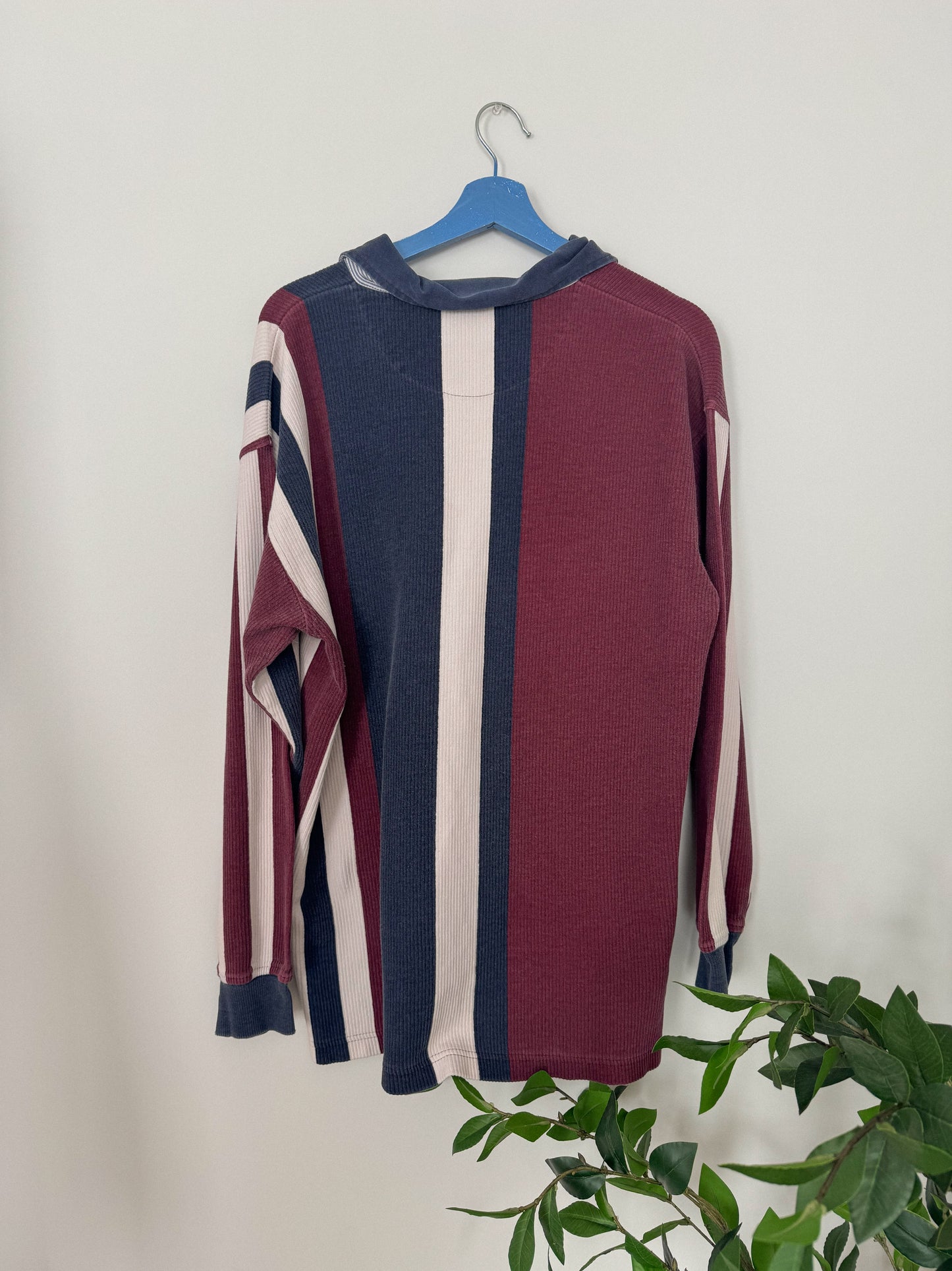 Vintage Striped Henley Top