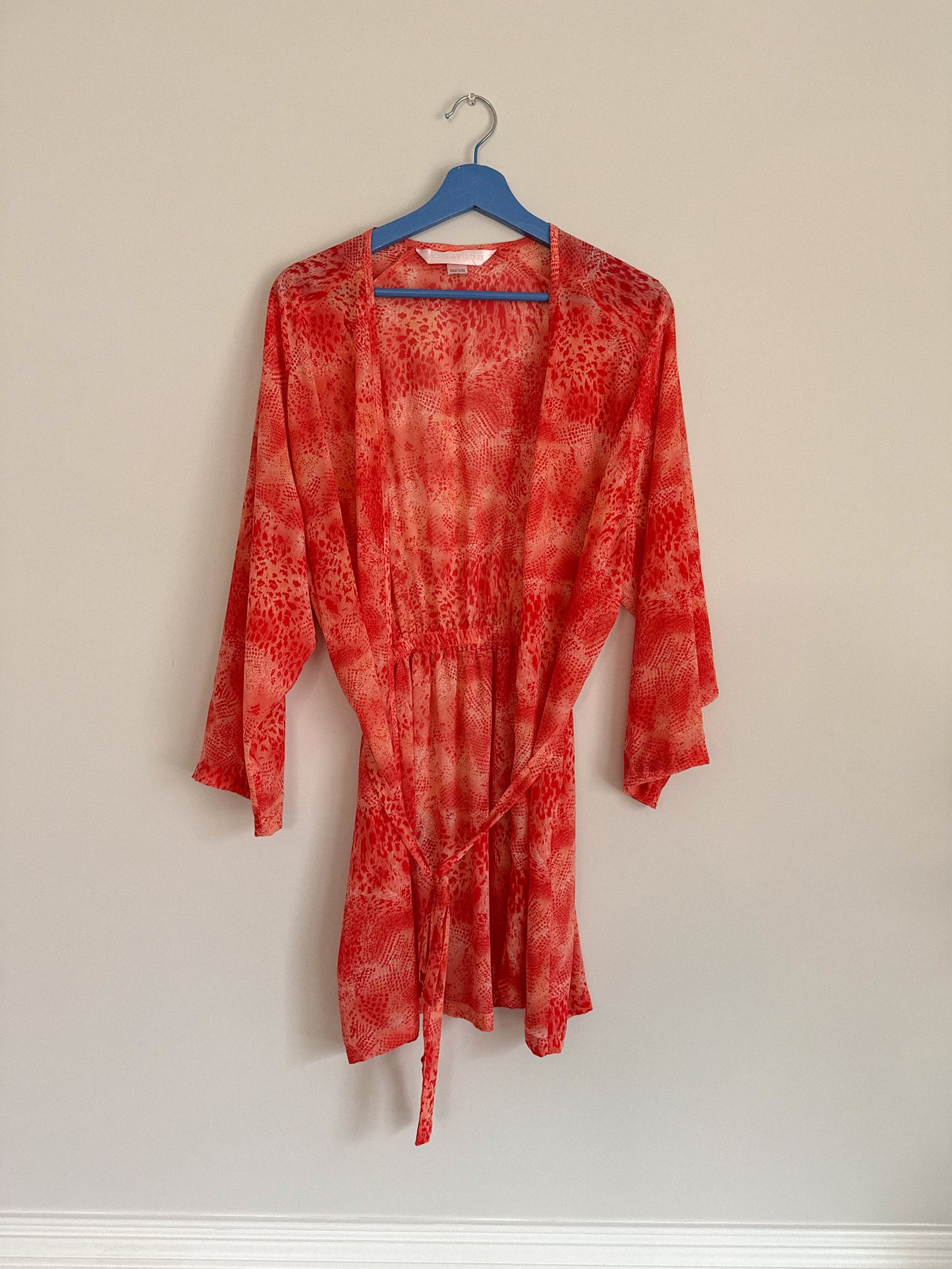 Y2K Victoria's Secret Sheer Animal Print Robe