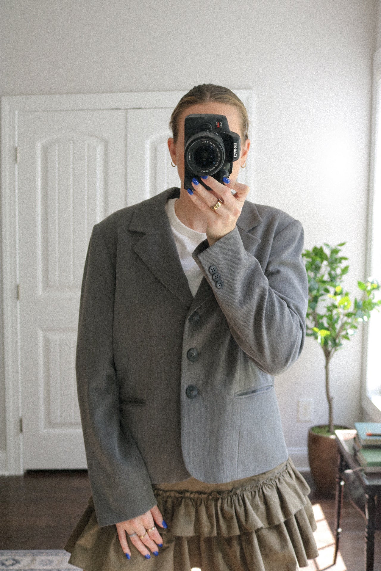 Vintage Gray Blazer