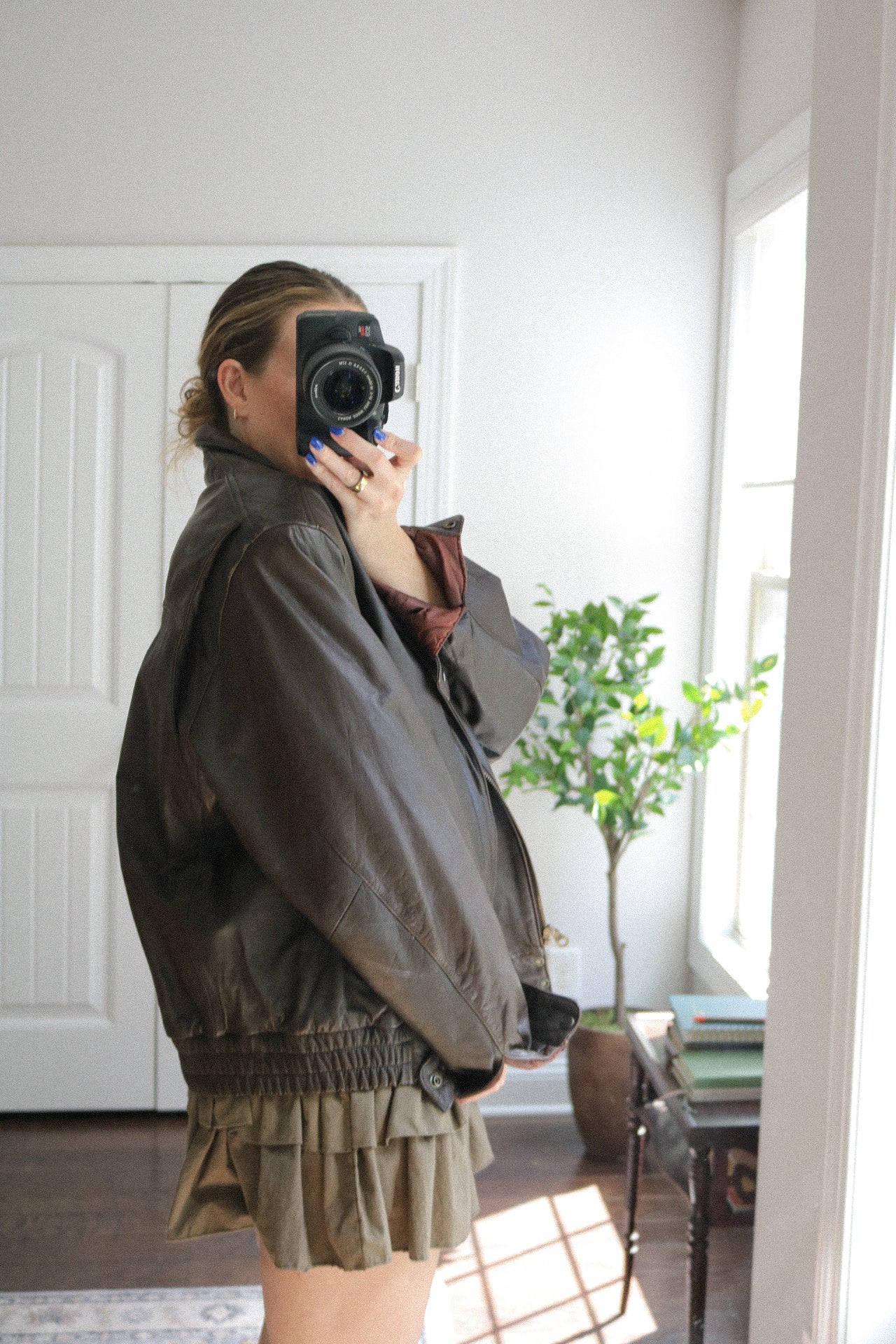 Vintage Reed Leather Bomber Jacket