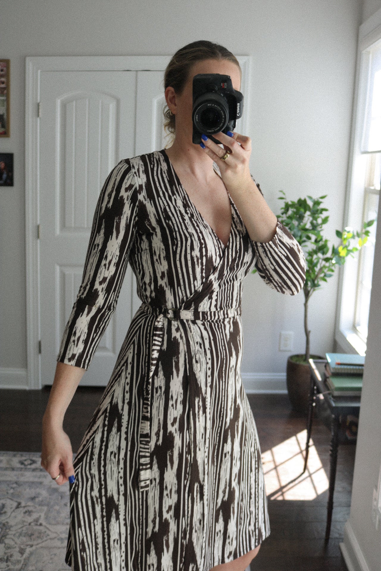 Wrap Midi Dress