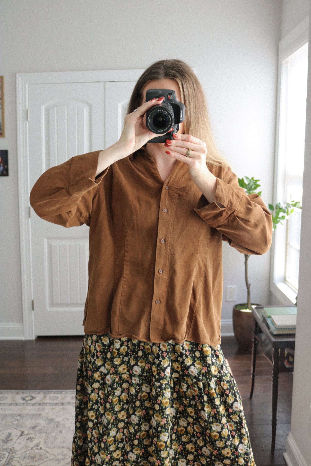 Vintage Collared Button Up Top