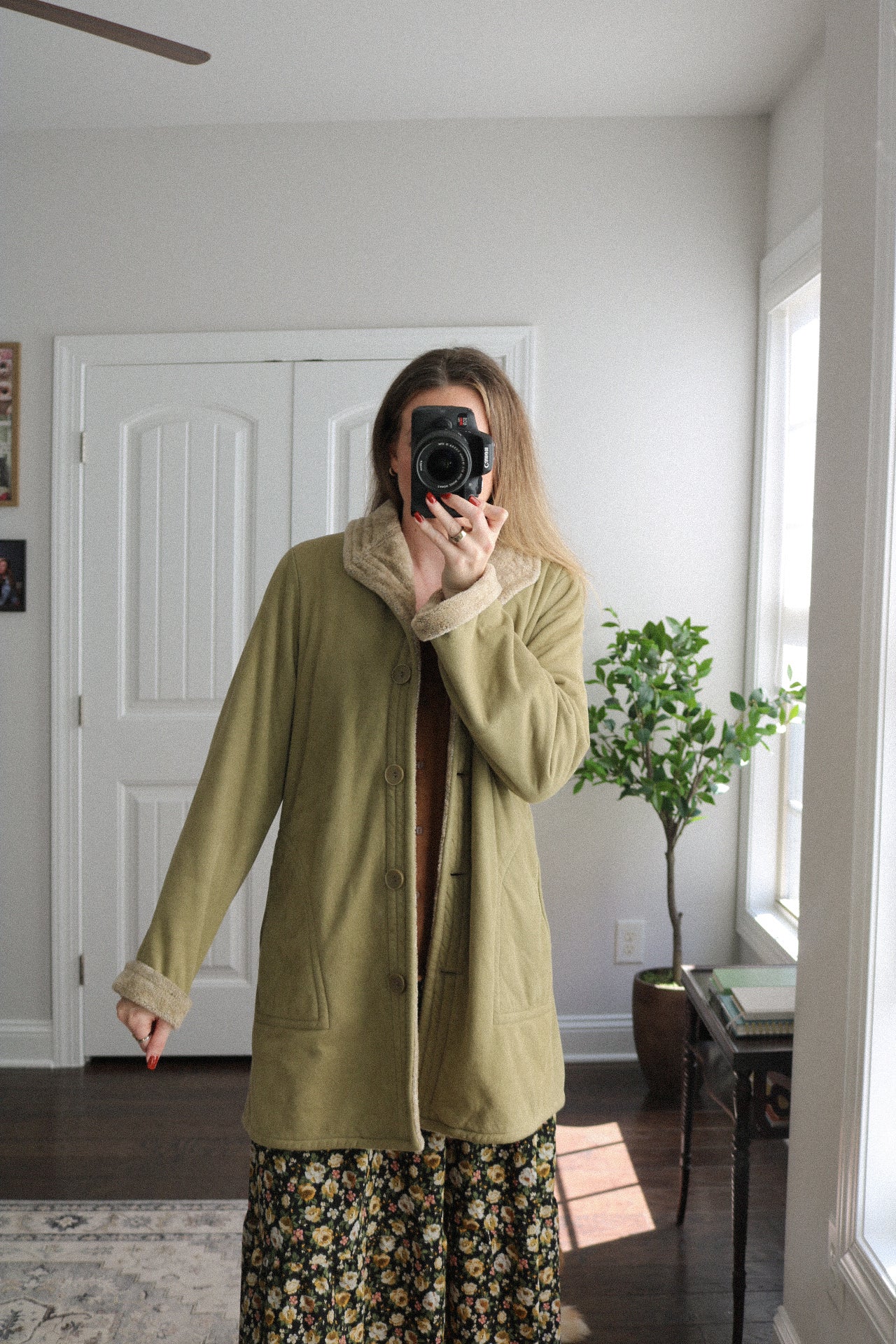 Vintage Button Down Mid-Length Coat