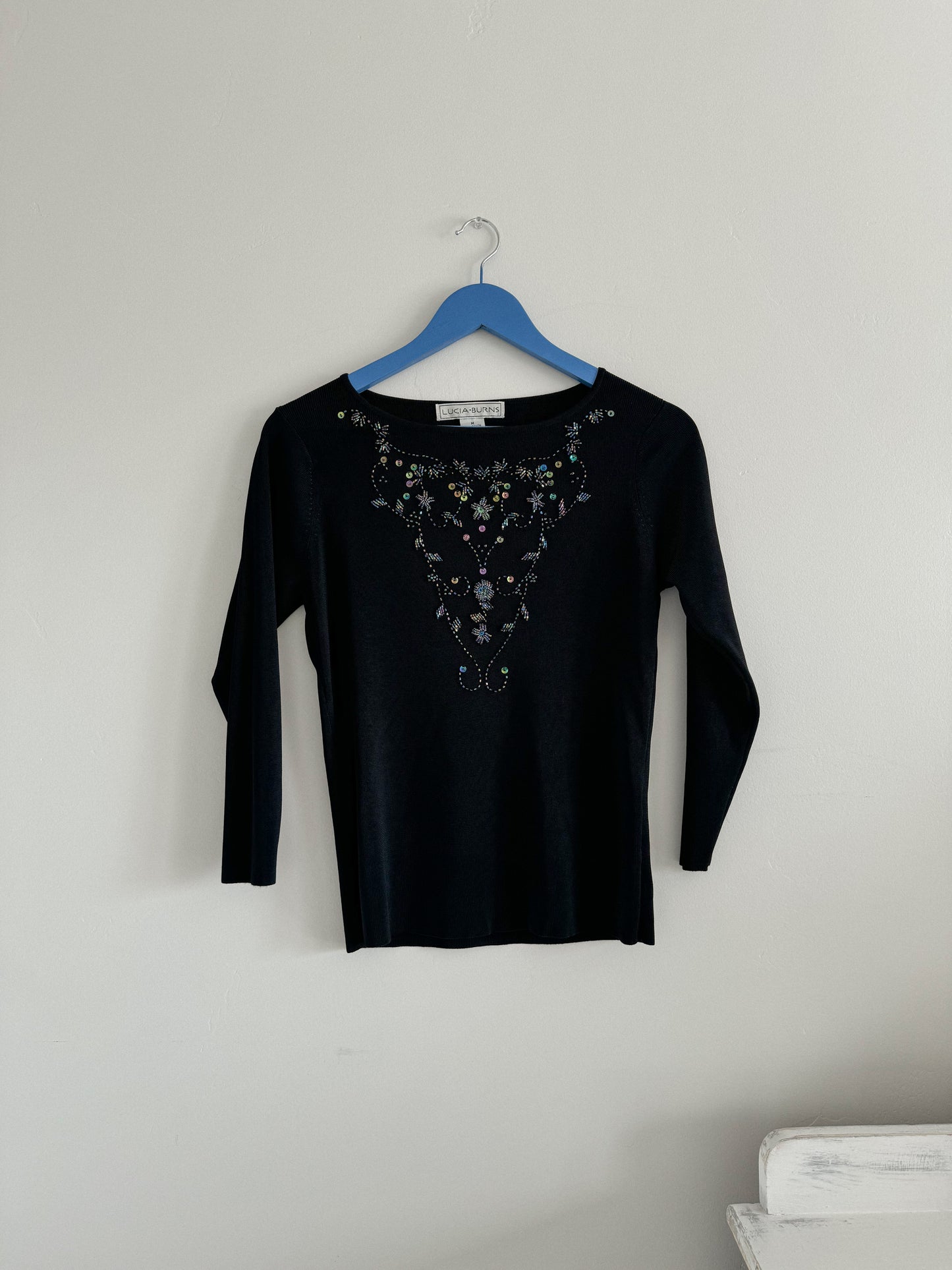 Vintage Sequin Beaded Top