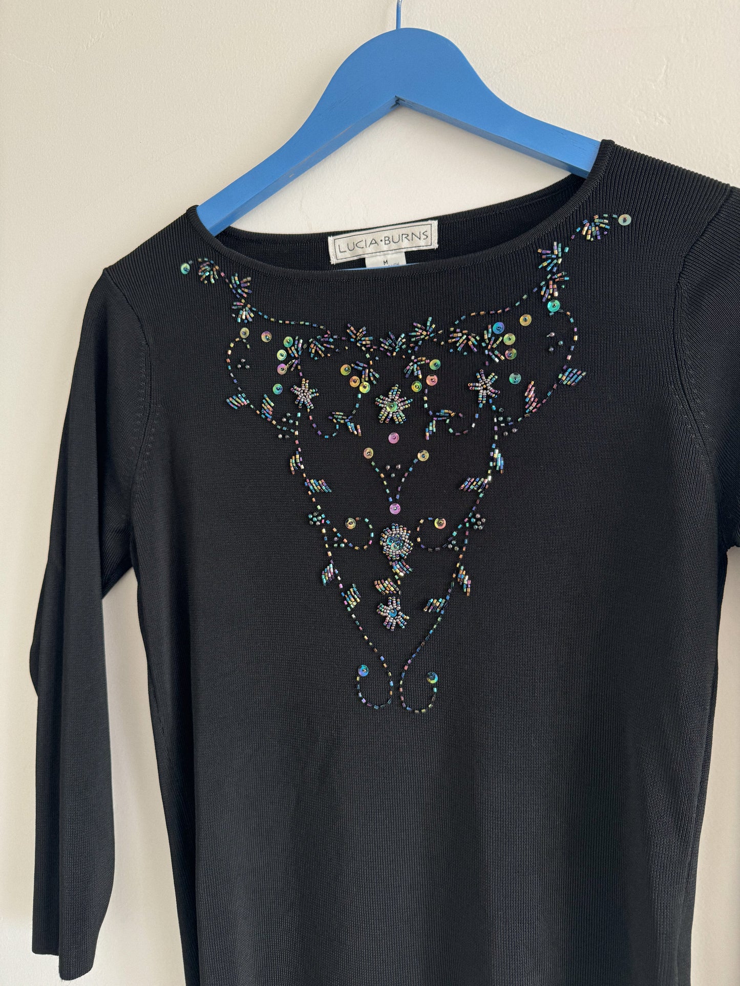 Vintage Sequin Beaded Top