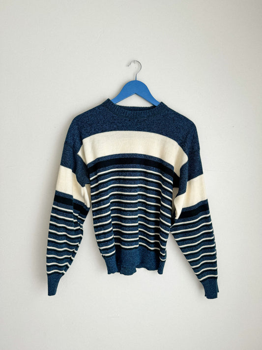 Vintage Nautical Striped Sweater