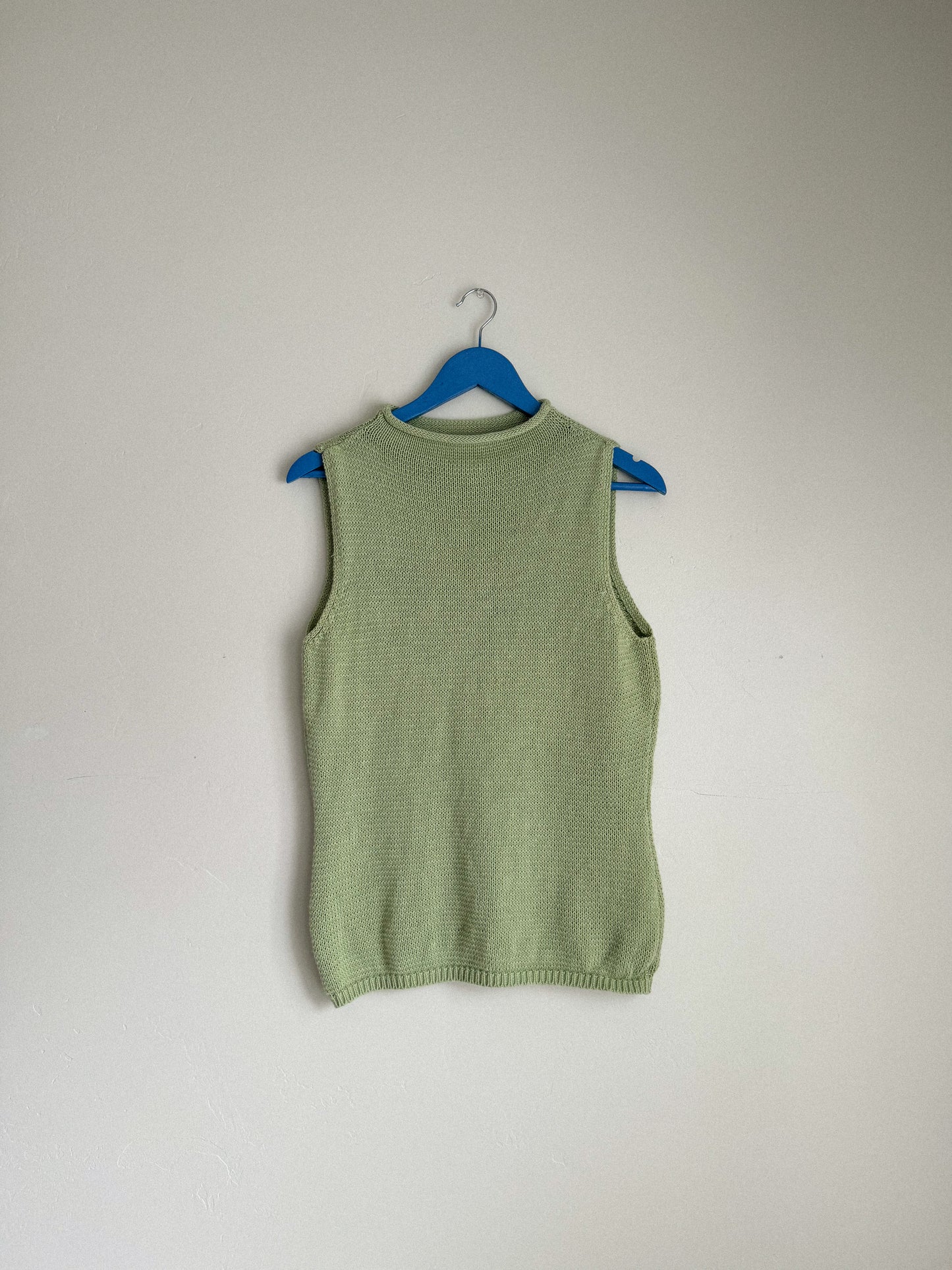 Vintage High Neck Knit Tank