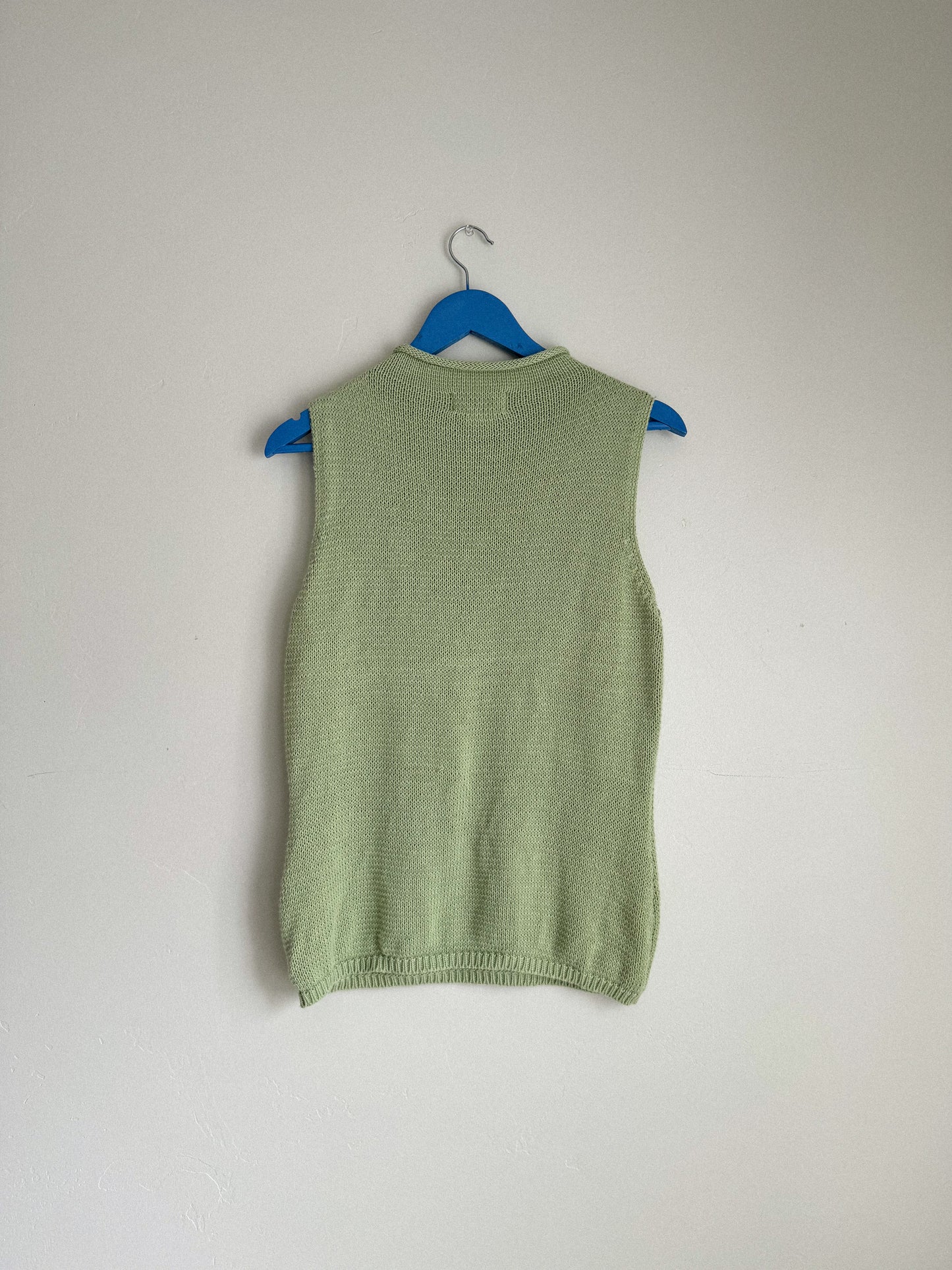 Vintage High Neck Knit Tank