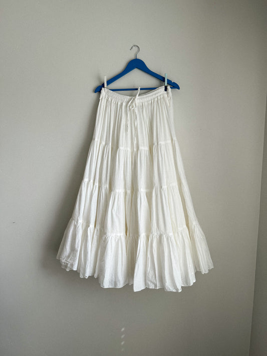 Vintage Prairie Style Midi Skirt