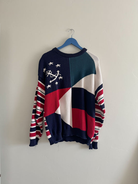 Vintage Nautical Knit Sweater