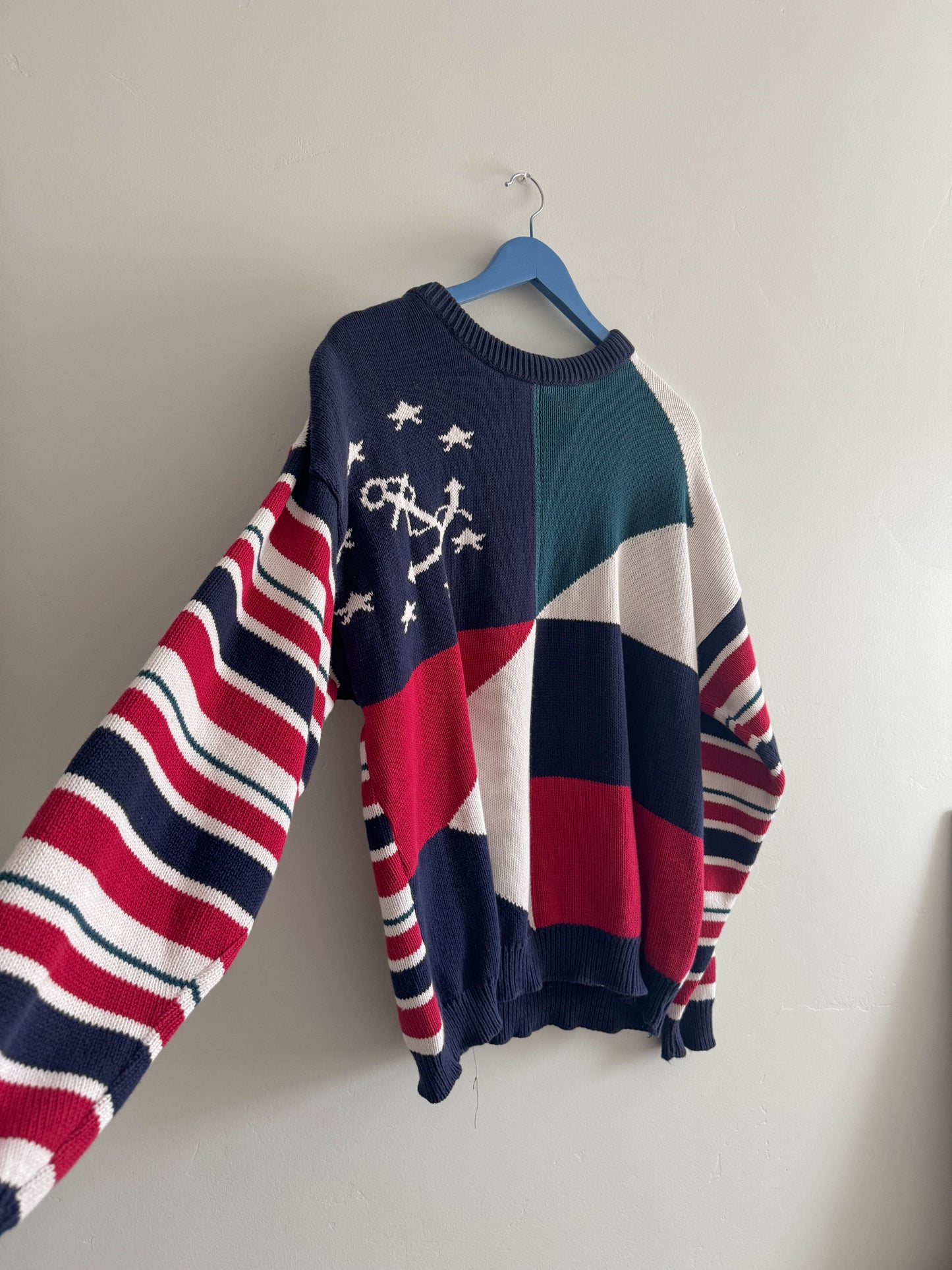 Vintage Nautical Knit Sweater