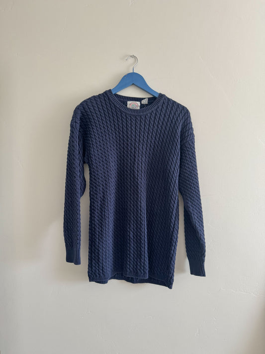 Vintage Navy Knit Sweater