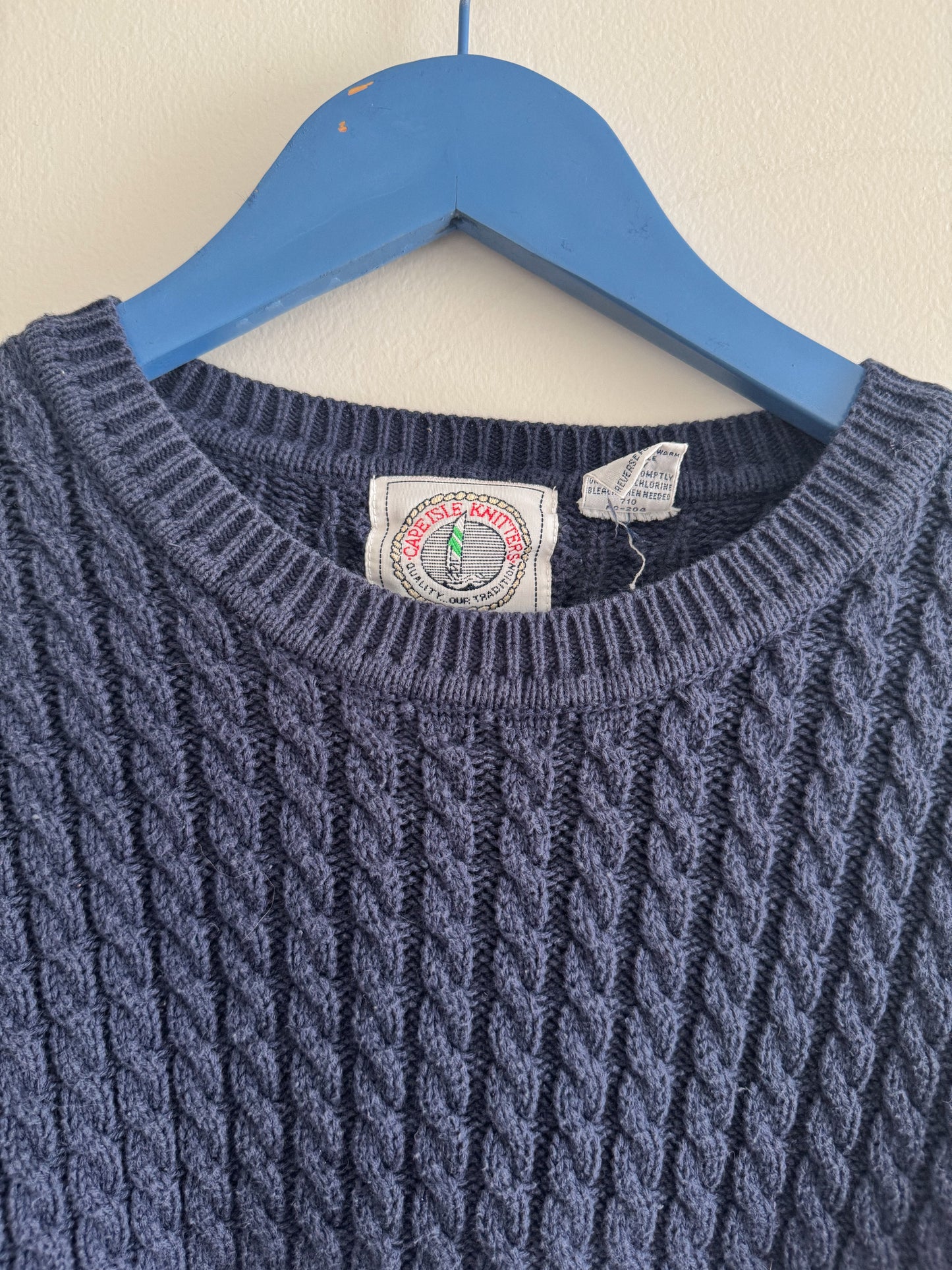 Vintage Navy Knit Sweater