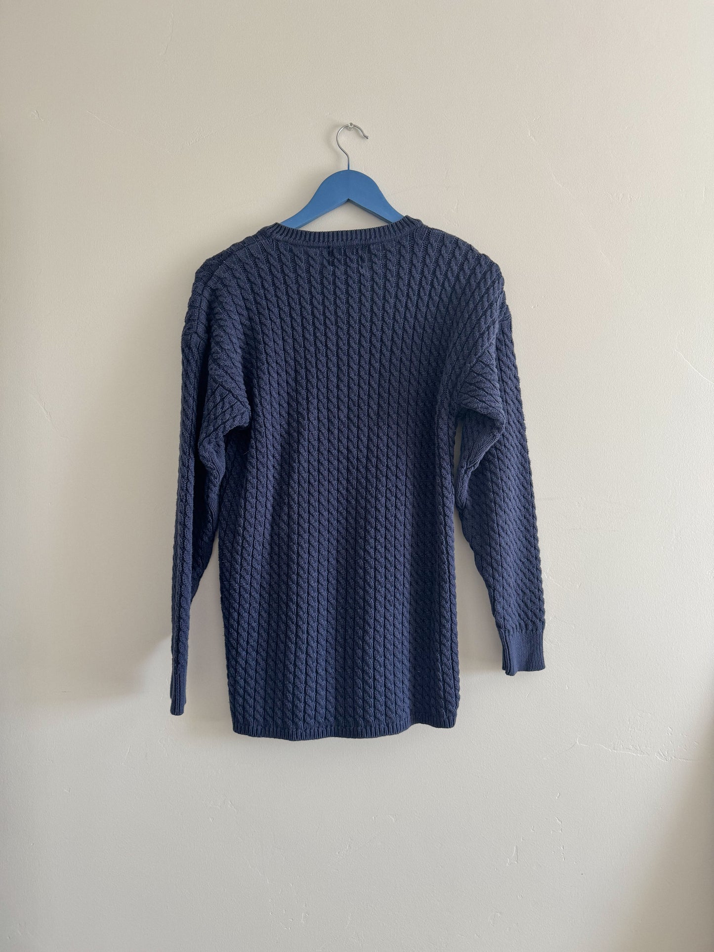 Vintage Navy Knit Sweater