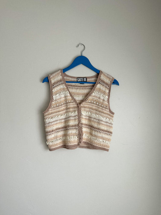 Vintage Woven Ribbon Vest