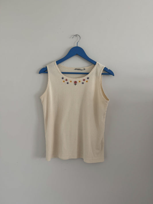 Daisy Embroidered Tank