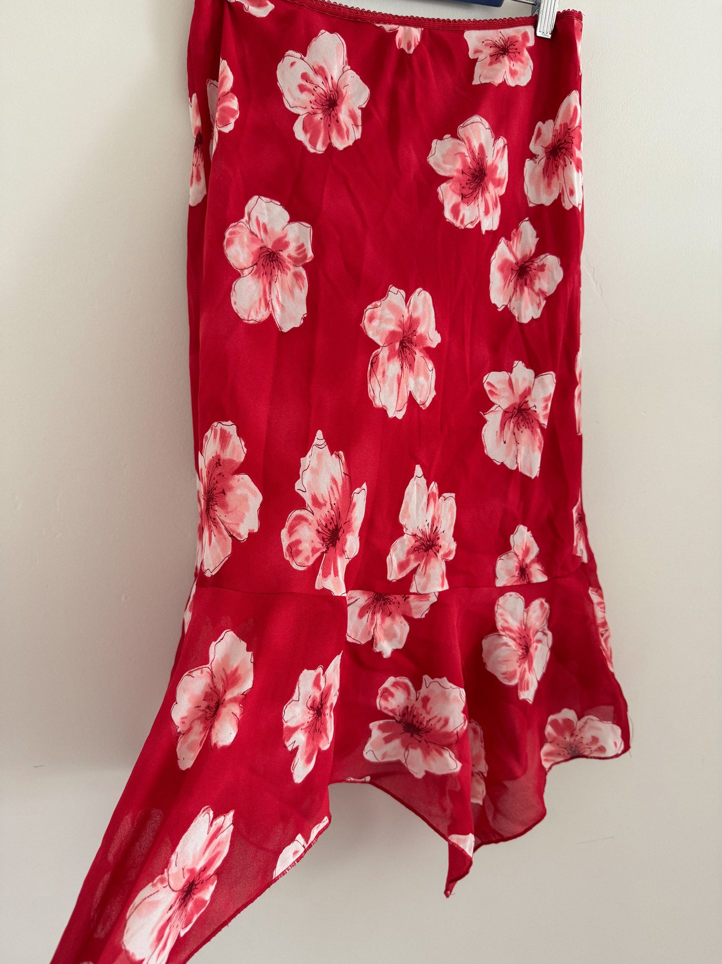 Vintage Cherry Blossom Midi Skirt (27)