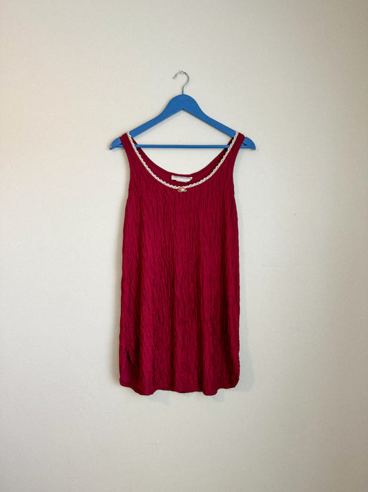 Vintage Maroon Slip/Dress