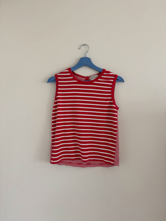 Vintage Red/White Striped Tank