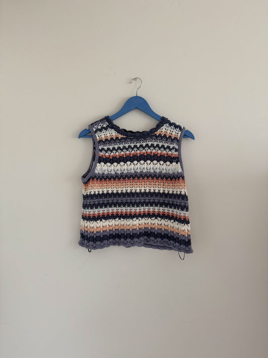 Crochet Striped Tank