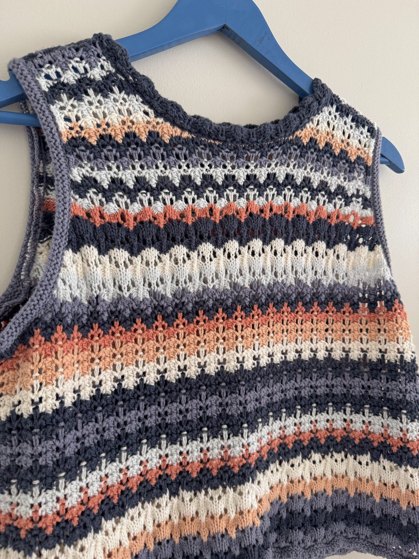 Crochet Striped Tank