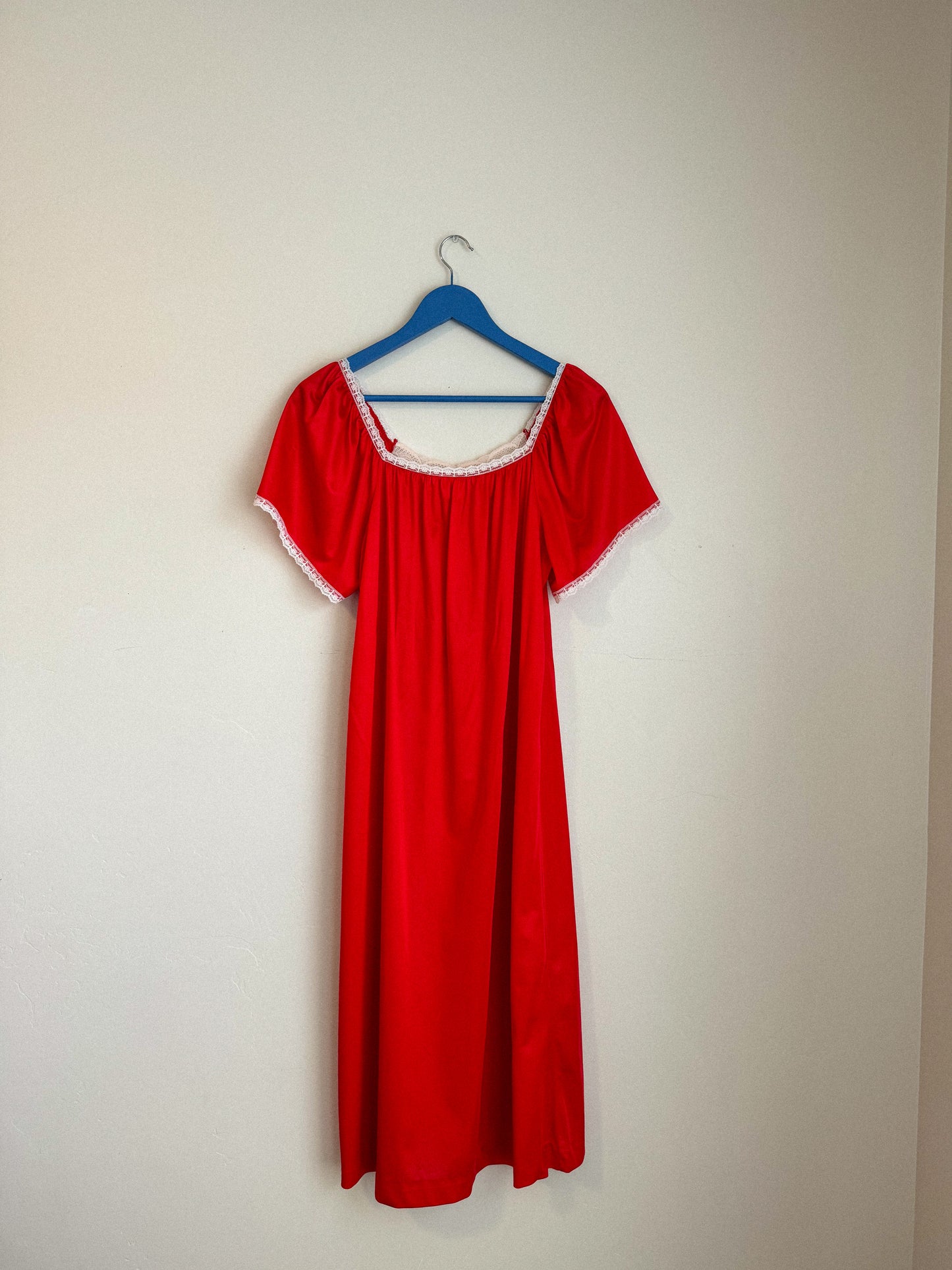 Vintage Red Slip Dress