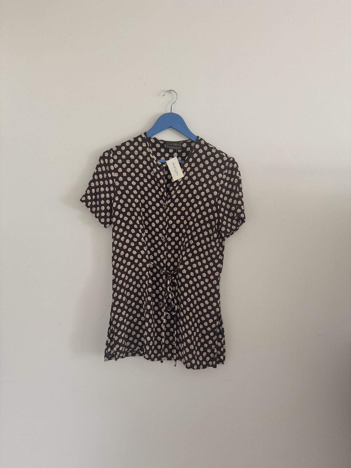 Vintage Floral Tie Top