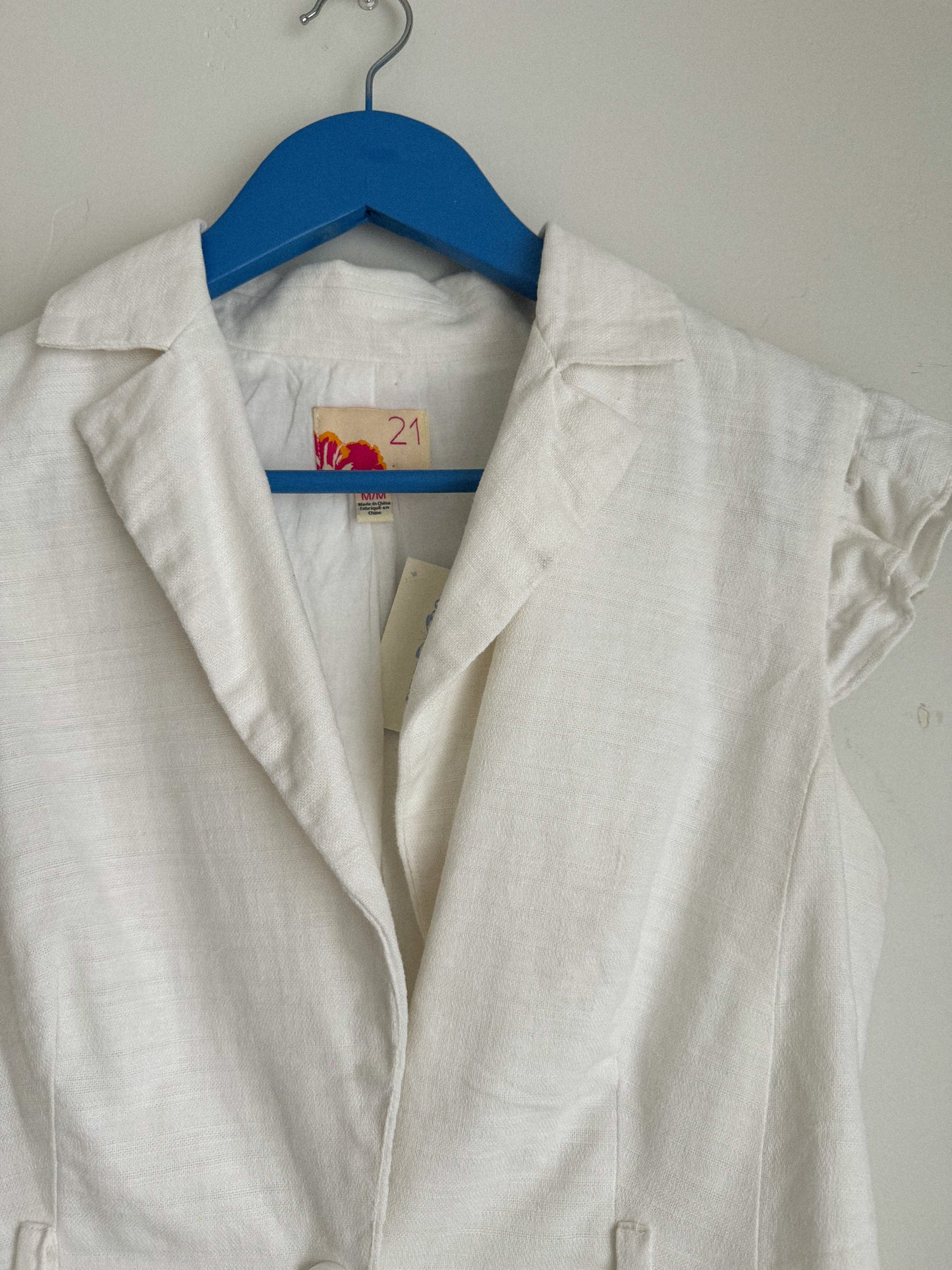 Vintage Linen Blend Vest
