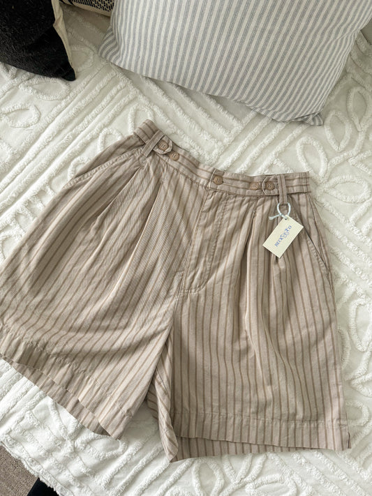 Vintage Pinstripe Neutral Shorts